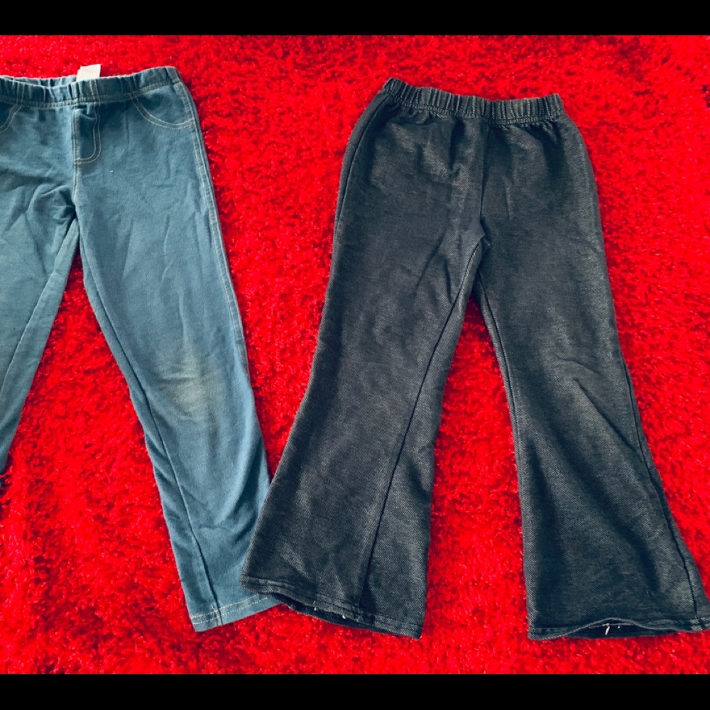TWO pairs of jeggings 5T